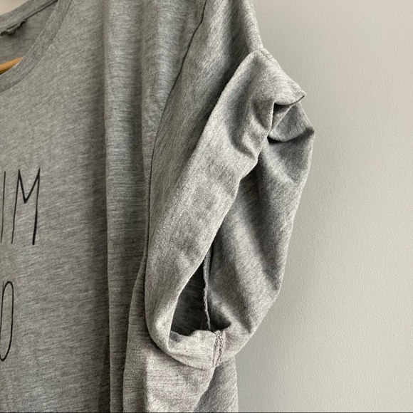 Grey graphic tshirt, SWIM AND TONIC minimal black font - Picture 3 of 7